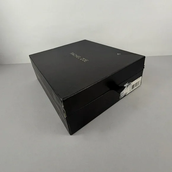 RACHEL ZOE BURGUNDY LEATHER ANKLE STRAP HEELS - Picture 9 of 9